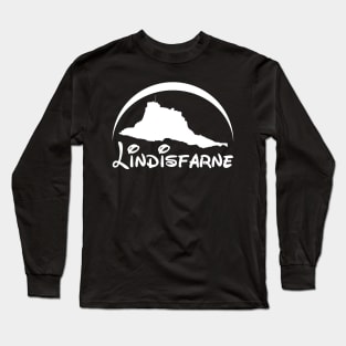 Lindisfarne Castle (White Logo) Long Sleeve T-Shirt